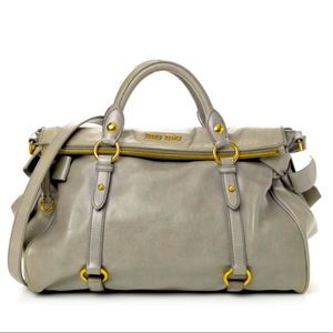 Authentic MiU MiU Vitello Lux Bow Bag
